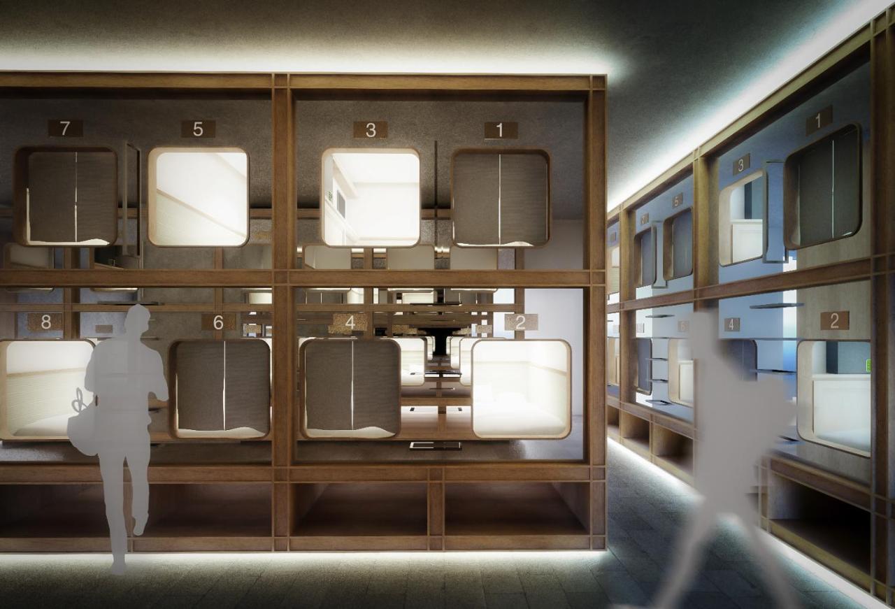 Hearts Capsule Hotel & Spa Hakata Fukuoka  Exteriör bild